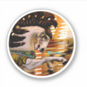 Dream Merry Go Round Horse Sticker (Voorkant)