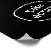 Dream met groot doel actie motivatie citaat poster (Hoek)