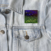 Dream met mijn pop vierkante button 5,1 cm (In situ)