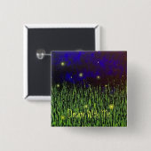 Dream met mijn pop vierkante button 5,1 cm (Voorkant /achterkant)