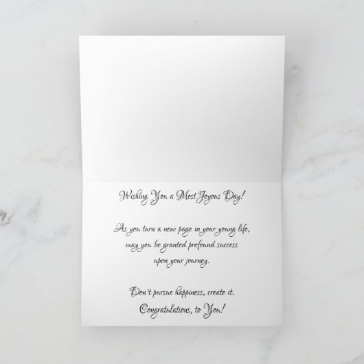 "Dream met open ogen" Gefeliciteerd Kaart (Binnen)