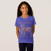 Dream met Vertrouwen Deer en Flowers T-Shirt (Voorkant volledig)