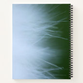 "Dream" met Wispy Dandelion Fluff Achtergrond Notitieboek (Achterkant)