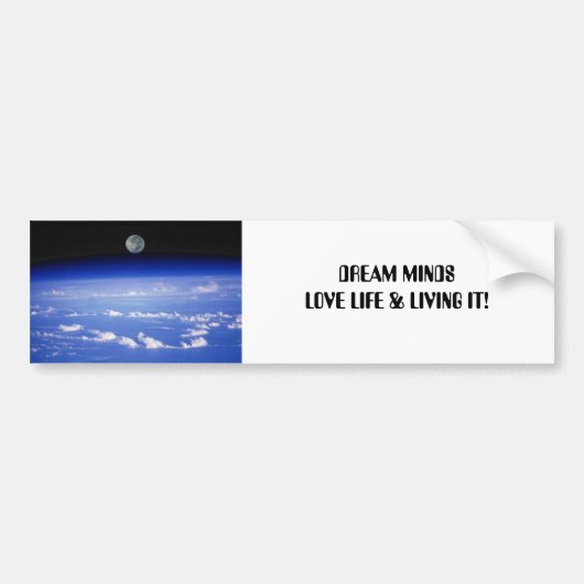 DREAM MINDS - VAN LEVEN EN VAN IT! BUMPERSTICKER (Voorkant)