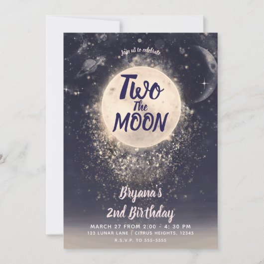 Dream Moon Magic Cosmic 2e Twee de verjaardag van  Kaart (Voorkant)