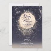 Dream Moon Magic Cosmic Sparkles Baby shower Kaart (Voorkant)