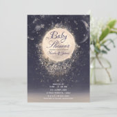 Dream Moon Magic Cosmic Sparkles Baby shower Kaart (Staand voorkant)
