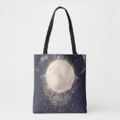 Dream Moon Magic Cosmic Sparkles Tote Bag (Voorkant)