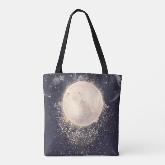 Dream Moon Magic Cosmic Sparkles Tote Bag (Achterkant)