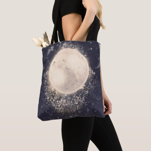 Dream Moon Magic Cosmic Sparkles Tote Bag (Dichtbij)