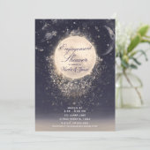 Dream Moon Magic Cosmic Sparkles Verloving Shower Kaart (Staand voorkant)