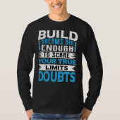 Dream Motivation Modern Typography T-shirt (Voorkant)