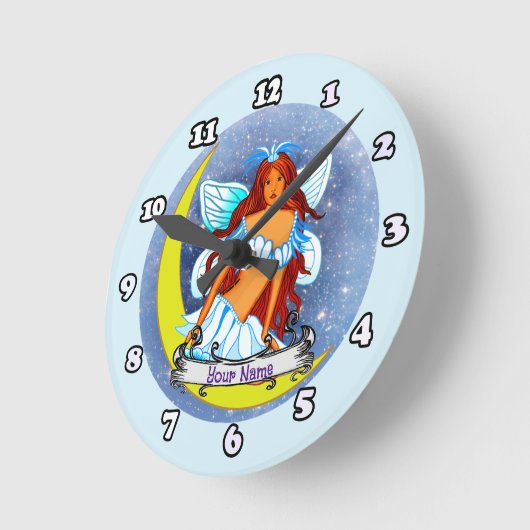 Dream Night Moon feeënklok Ronde Klok (Hoek)