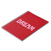 Dream Notitieboek in rood en roze (Linkerzijde)