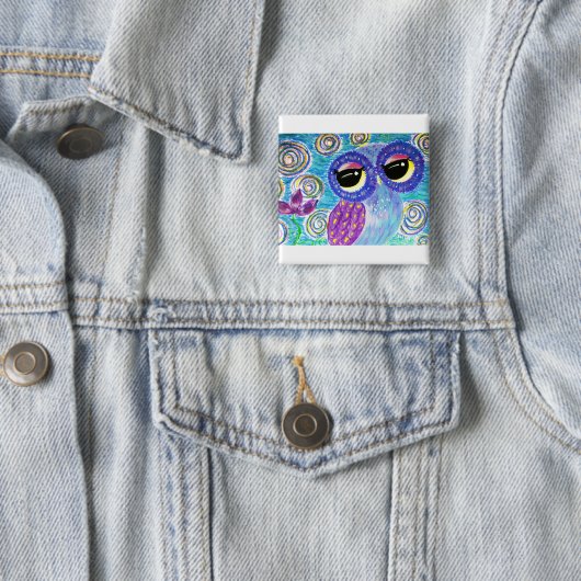 Dream Odyssey Vierkante Button 5,1 Cm (In situ)