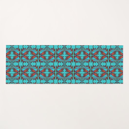 Dream of Butterflies Emblem Yogamat (Voorkant (horizontaal))