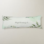 Dream of green plants lichaamskussen (Achterkant)