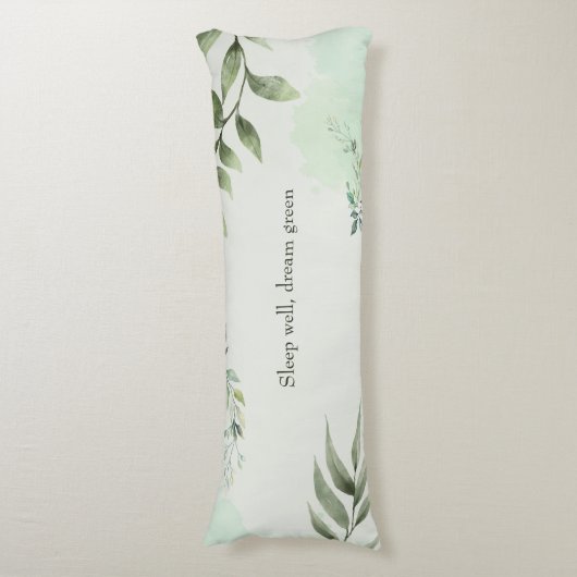 Dream of green plants lichaamskussen (Voorkant Verticaal)