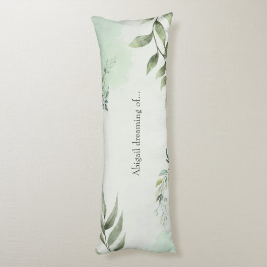 Dream of green plants lichaamskussen (Achterkant (Verticaal))