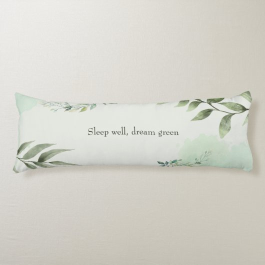 Dream of green plants lichaamskussen (Voorkant)