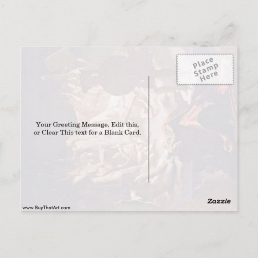 Dream of Ossian van Ingres Jean Auguste Dominique Briefkaart (Achterkant)