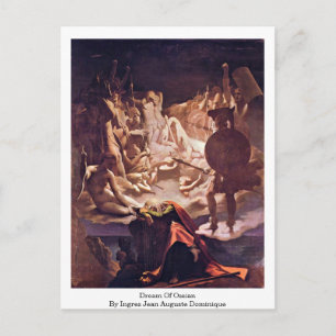 Dream of Ossian van Ingres Jean Auguste Dominique Briefkaart