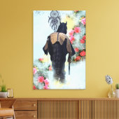 Dream of Rozen - omcirkeld Canvas Afdruk (Insitu (Woonkamer))