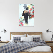 Dream of Rozen - omcirkeld Canvas Afdruk (Insitu (Slaapkamer))