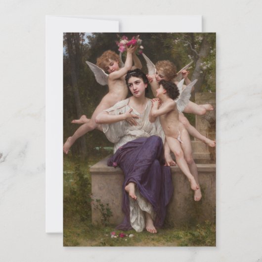 Dream of Spring, Rêve de Printemps van Bouguereau (Voorkant)