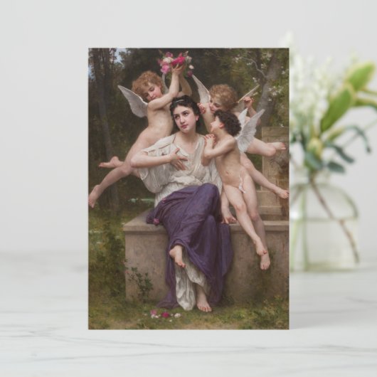 Dream of Spring, Rêve de Printemps van Bouguereau (Staand voorkant)