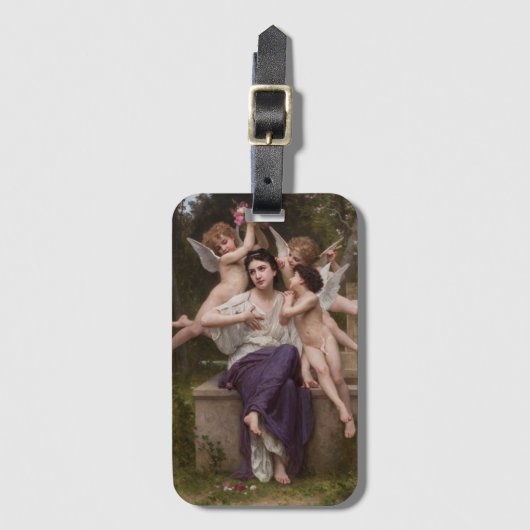 Dream of Spring, Rêve de Printemps van Bouguereau Bagagelabel (Voorkant (verticaal))