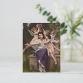 Dream of Spring, Rêve de Printemps van Bouguereau Briefkaart (Staand voorkant)