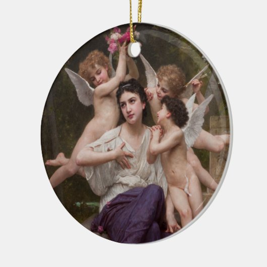 Dream of Spring, Rêve de Printemps van Bouguereau Keramisch Ornament (Links)
