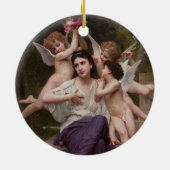 Dream of Spring, Rêve de Printemps van Bouguereau Keramisch Ornament (Achterkant)