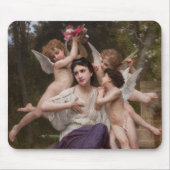 Dream of Spring, Rêve de Printemps van Bouguereau Muismat (Voorkant)