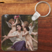 Dream of Spring, Rêve de Printemps van Bouguereau Sleutelhanger (Achterkant)