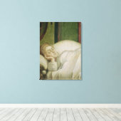Dream of St. Ursula, 1495 Canvas Afdruk (Insitu (Houten vloer))