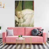 Dream of St. Ursula, 1495 Canvas Afdruk (Insitu (Woonkamer))