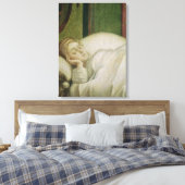 Dream of St. Ursula, 1495 Canvas Afdruk (Insitu (Slaapkamer))