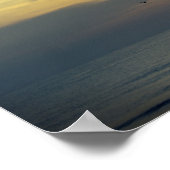 Dream of Sunrise Surfer and Flying Bird Photo Poster (Hoek)