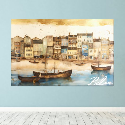 "Dream of the Butterfly", by artist Bella Catza Canvas Afdruk (Insitu (Houten vloer))