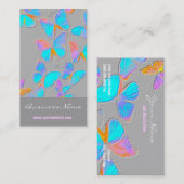 Dream on/Embossed-like Butterflies Visitekaartje (Voorkant / Achterkant)