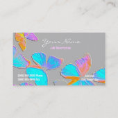 Dream on/Embossed-like Butterflies Visitekaartje (Achterkant)