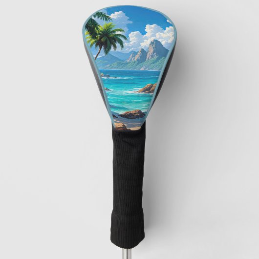 Dream On, Tropical Paradise, Golfheadcover (Voorkant)