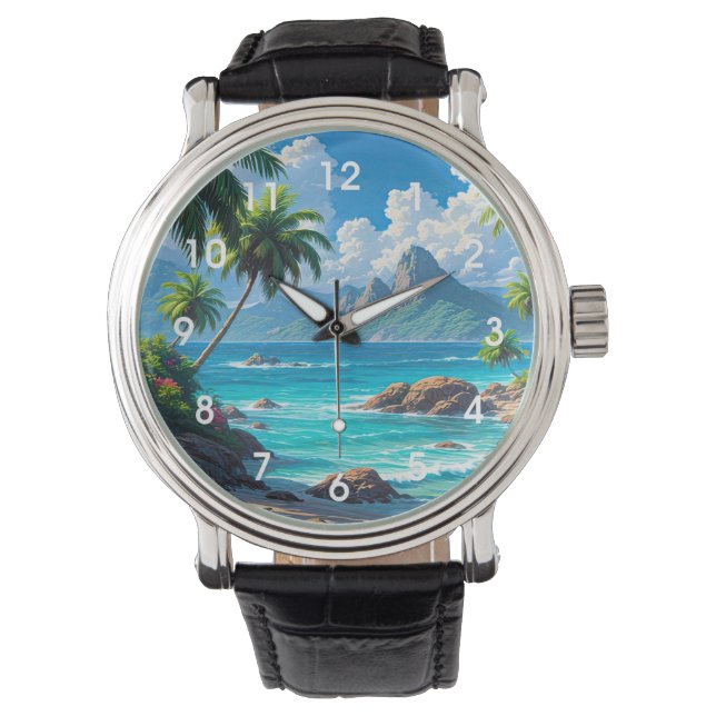 Dream On, Tropical Paradise, Horloge (Voorkant)