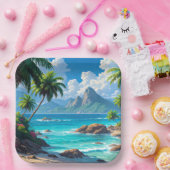 Dream On, Tropical Paradise, Papieren Bordje (Feest)