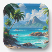 Dream On, Tropical Paradise, Papieren Bordje (Voorkant)