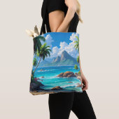 Dream On, Tropical Paradise, Tote Bag (Dichtbij)