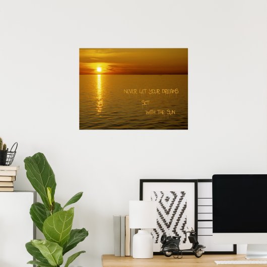 Dream op de Zweedse eilanden. Poster (Thuiskantoor)