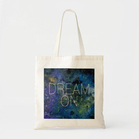Dream op kosmische prijsopgave tote bag (Voorkant)